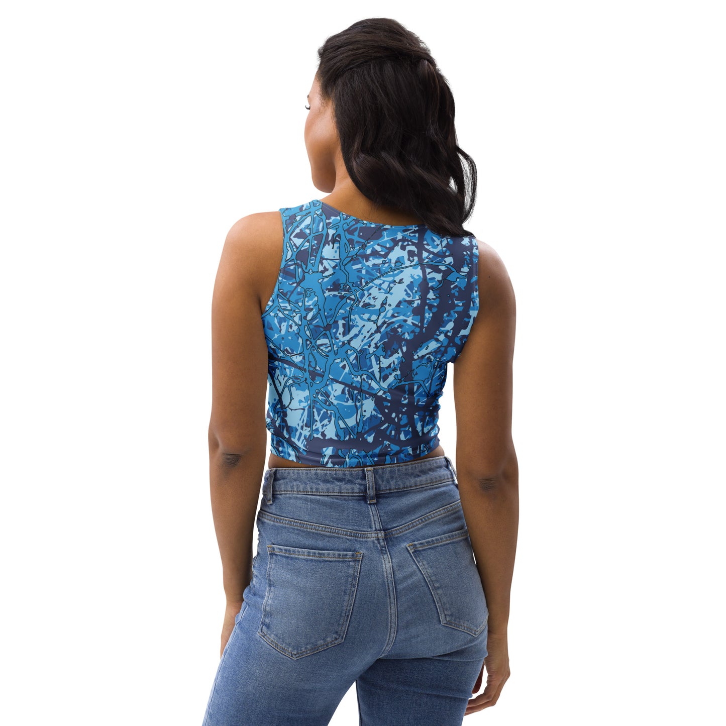 Women's Crop Top Blue10 Plex