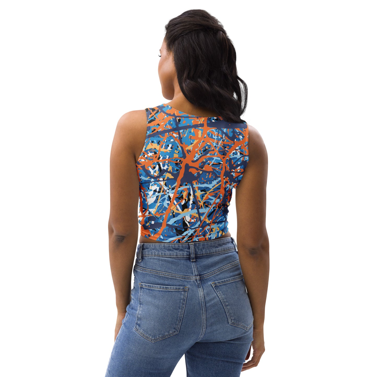 Women's Crop Top BlueOrange8 Plex