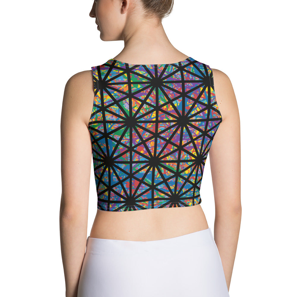 Women's Crop Top Plex 7-10 Krisrhombille-O