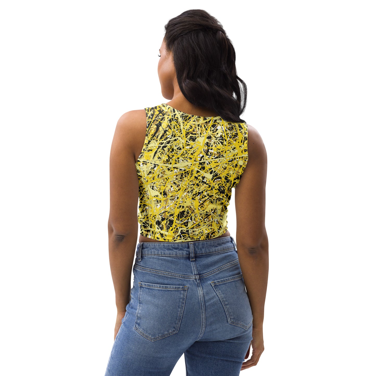 Women's Crop Top Yellow10 Plex