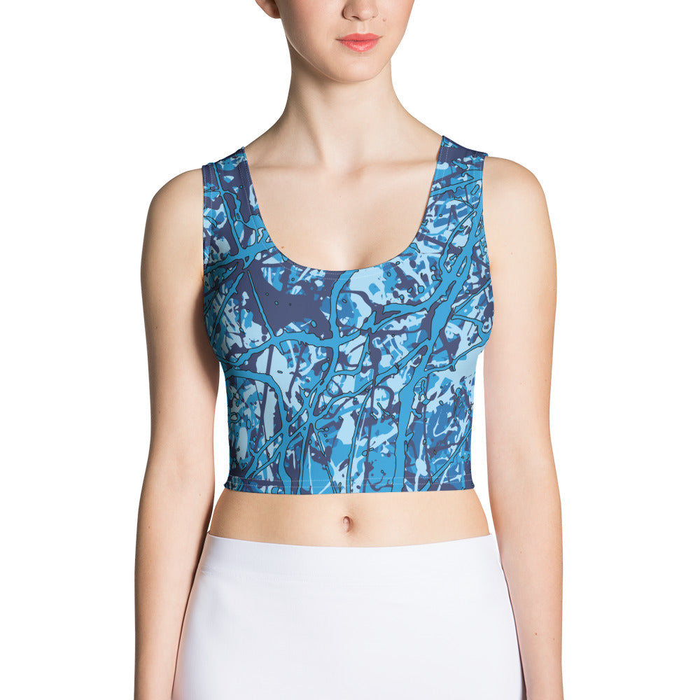 Women's Crop Top Blue10 Plex