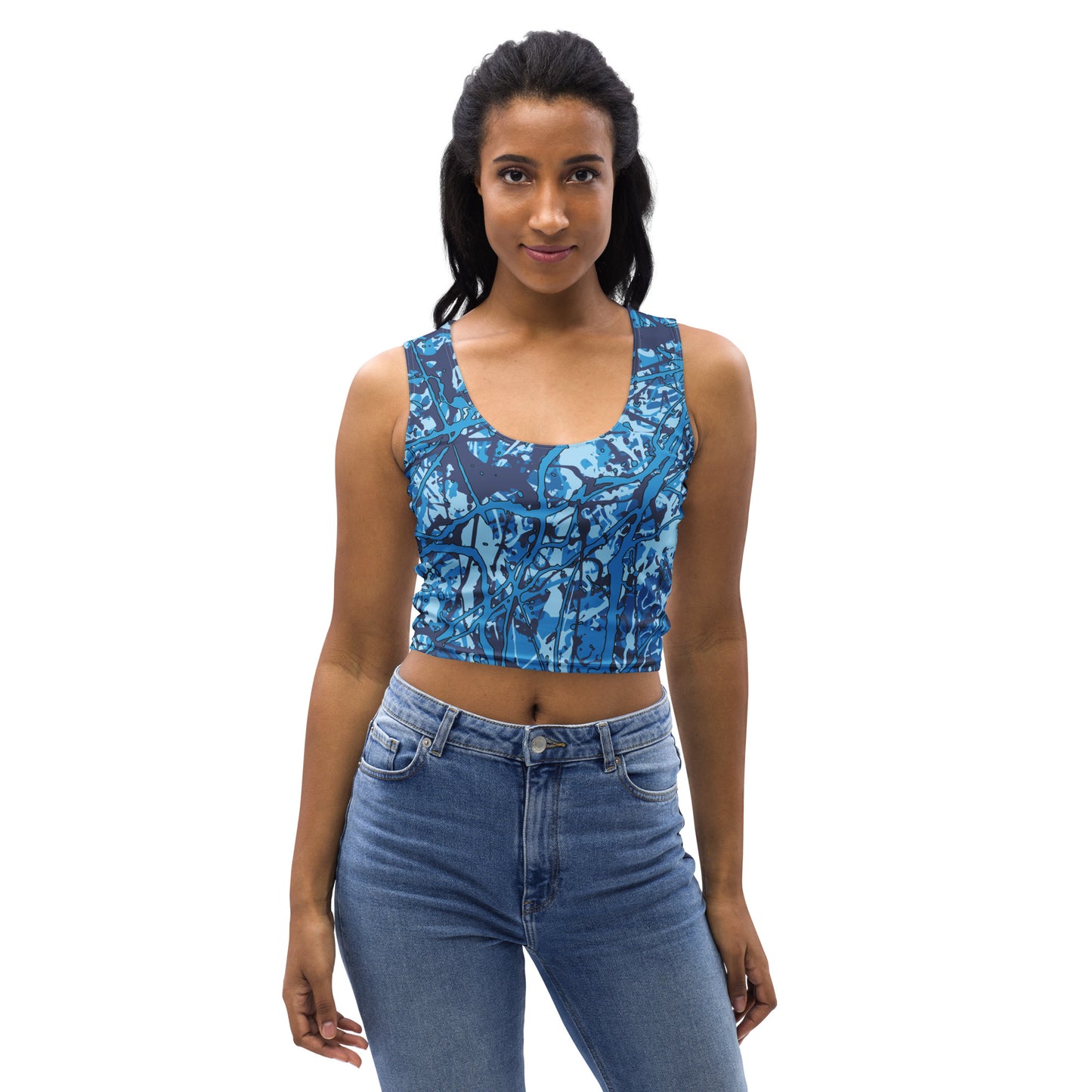 Women's Crop Top Blue10 Plex
