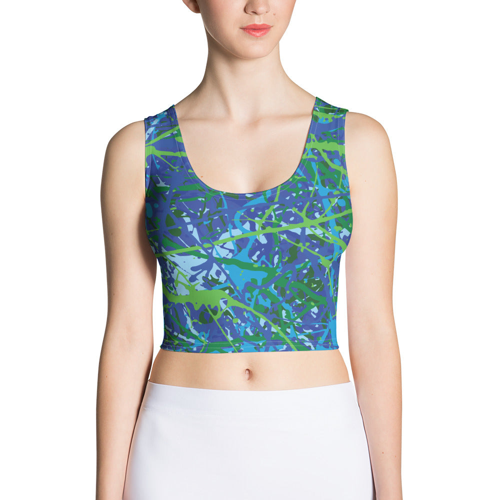 Women's Crop Top BlueGreen8 Plex