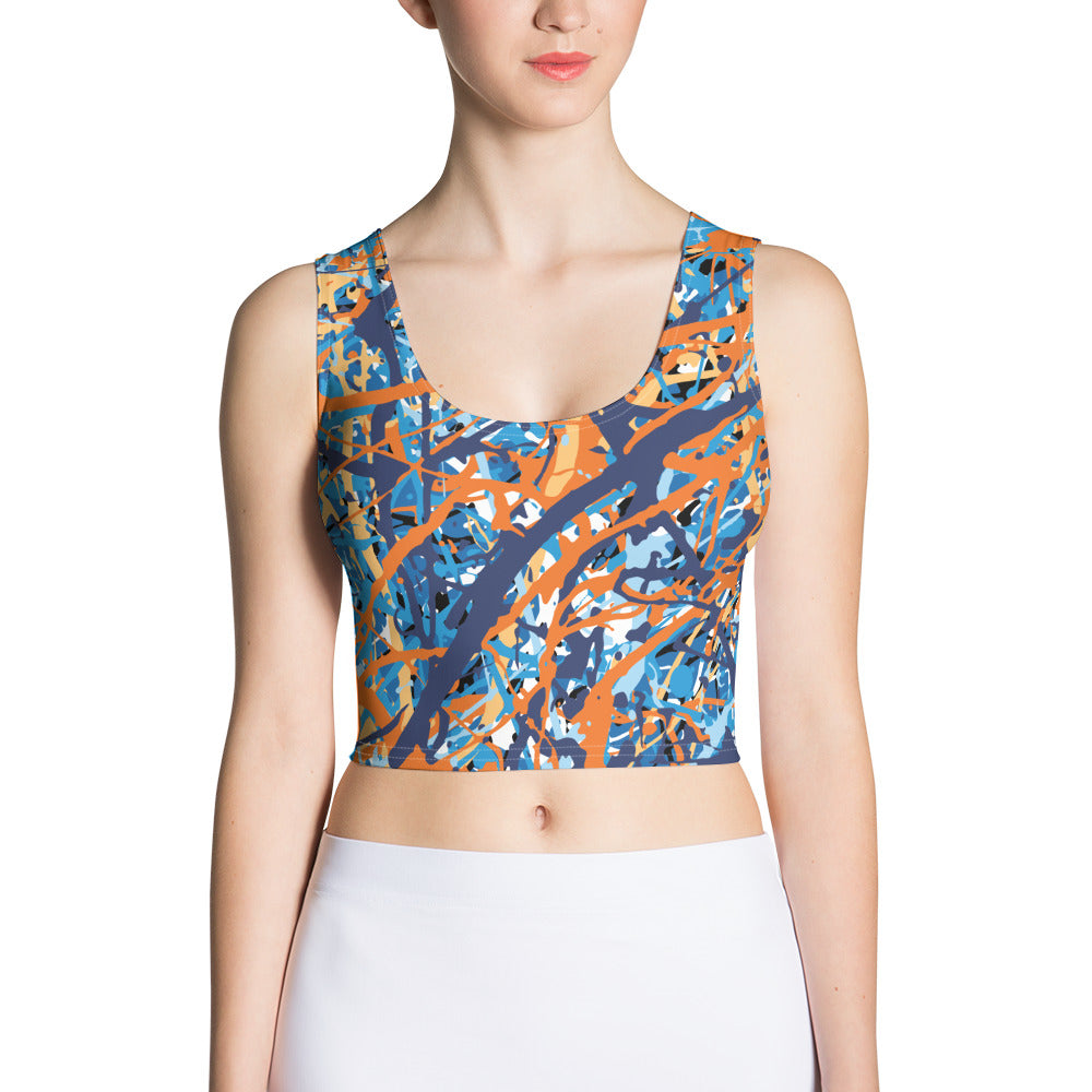 Women's Crop Top BlueOrange8 Plex