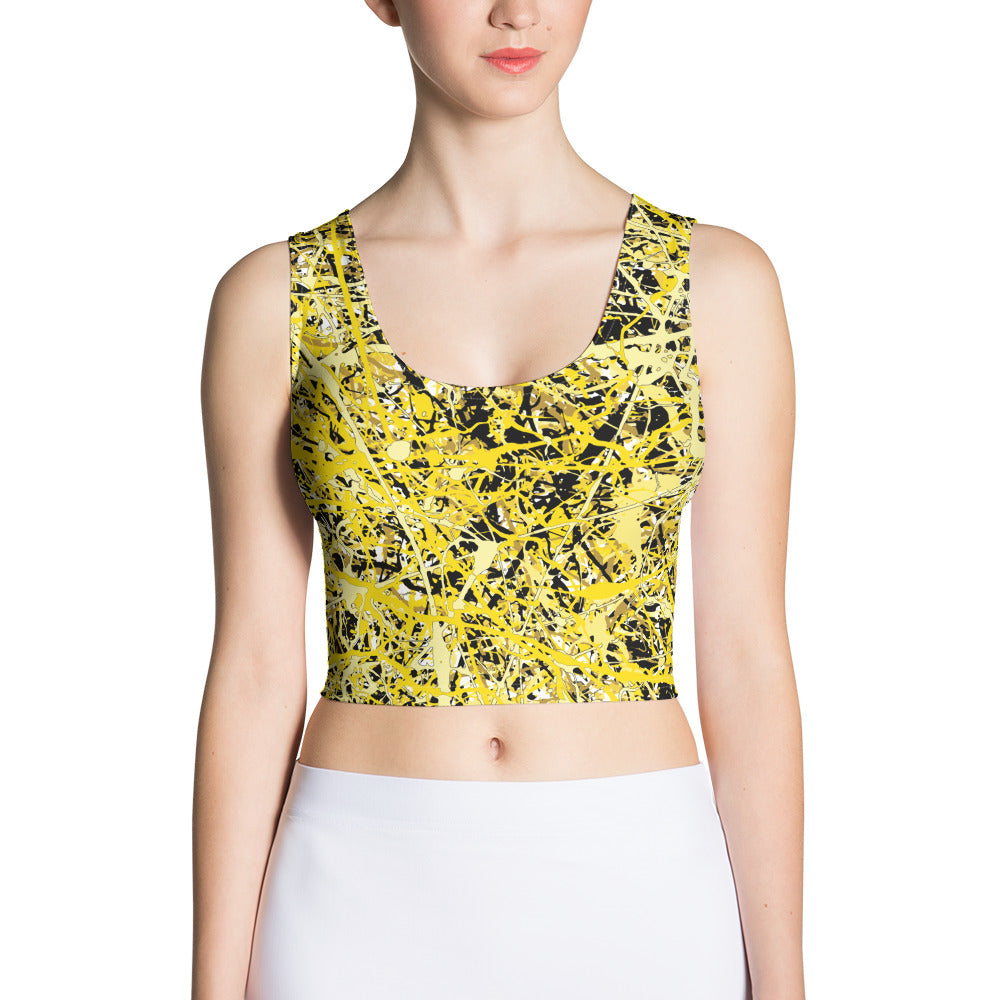 Women's Crop Top Yellow10 Plex