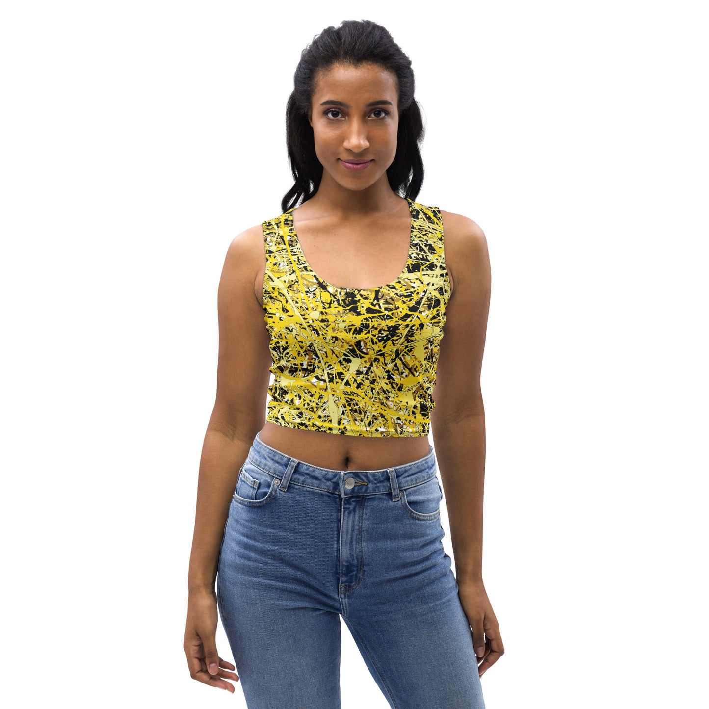 Women's Crop Top Yellow10 Plex