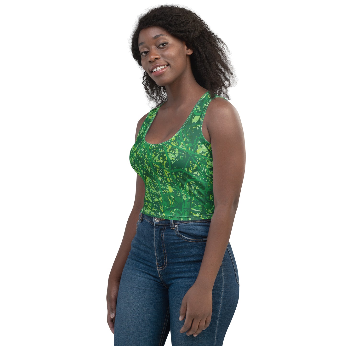 Women's Crop Top Green10 Plex