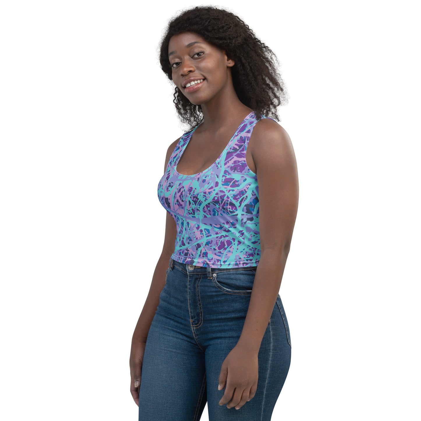 Women's Crop Top IcePurple8 Plex