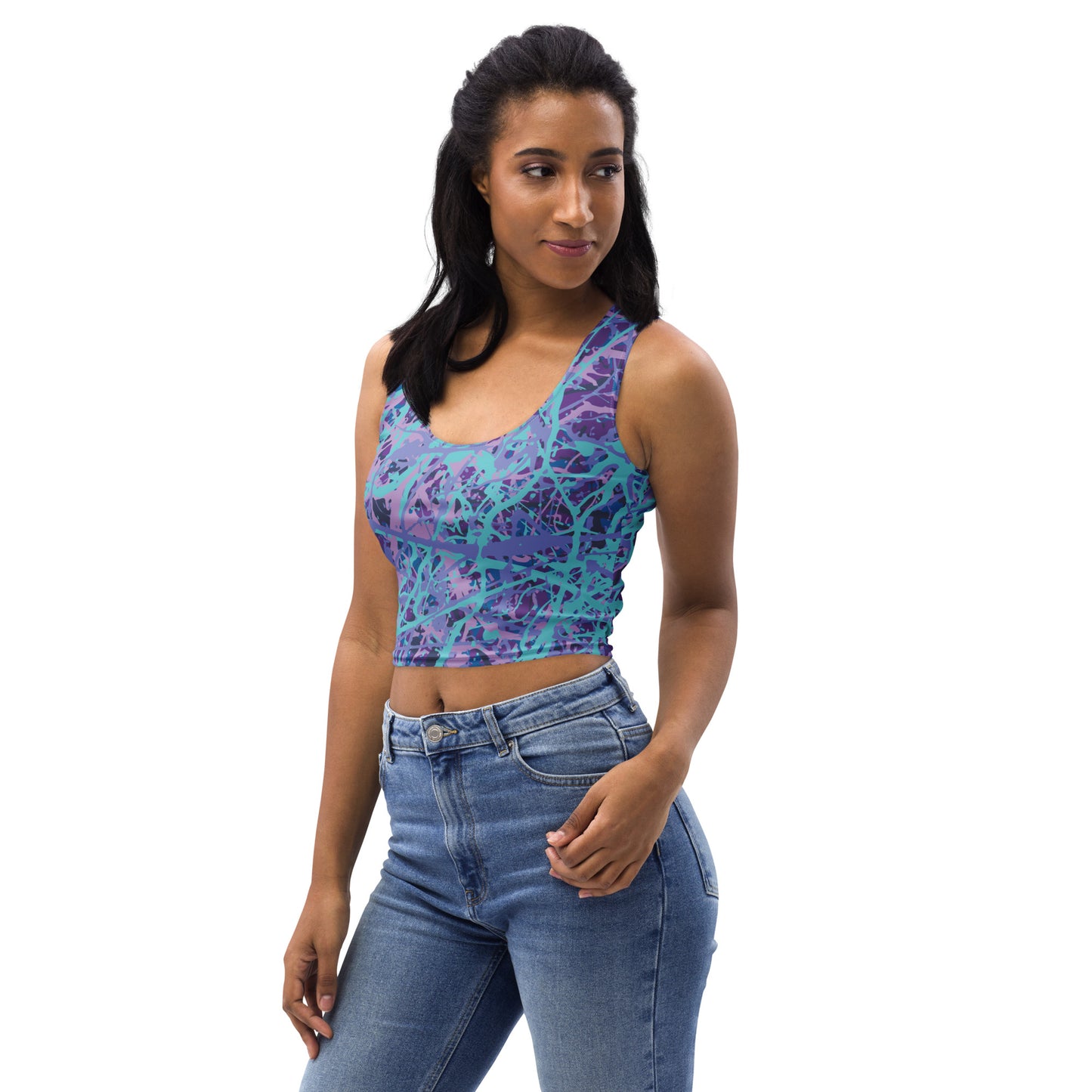Women's Crop Top IcePurple8 Plex