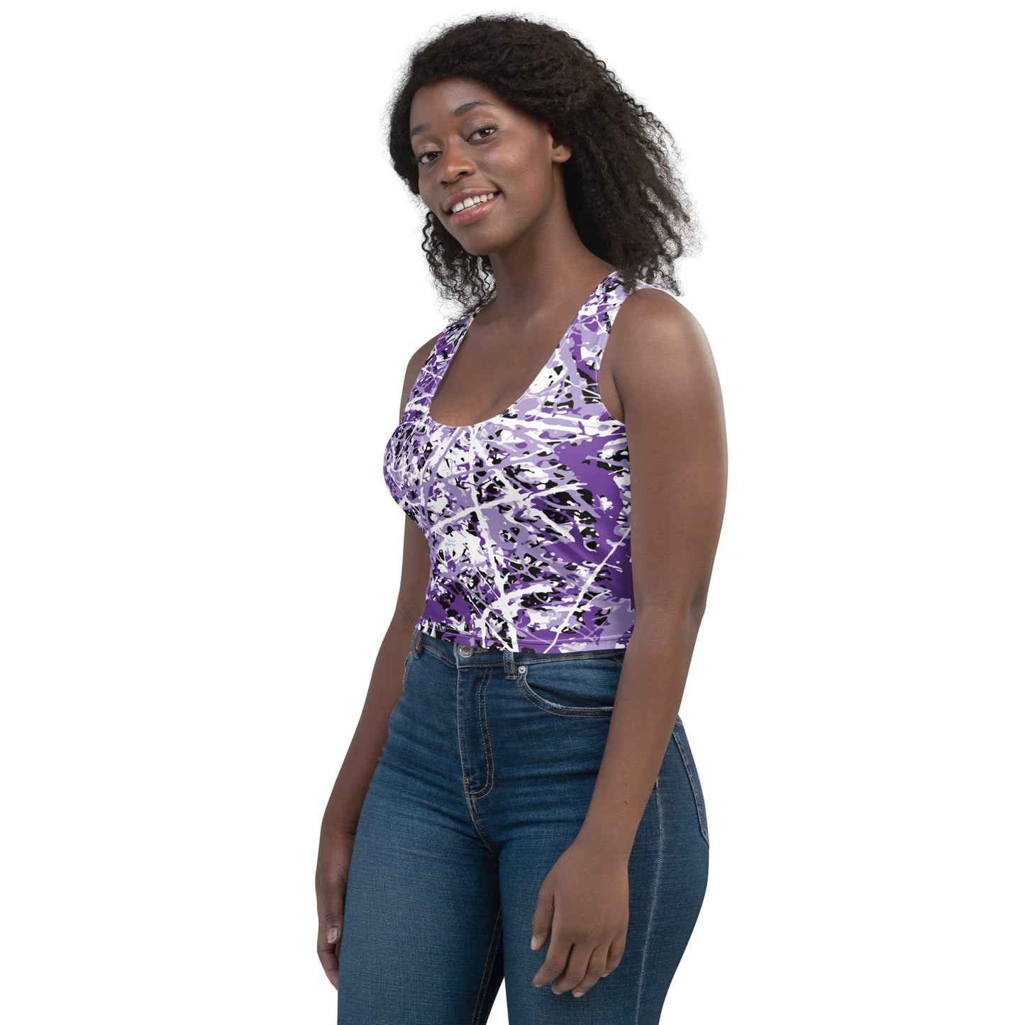 Women's Crop Top Purple5 Plex