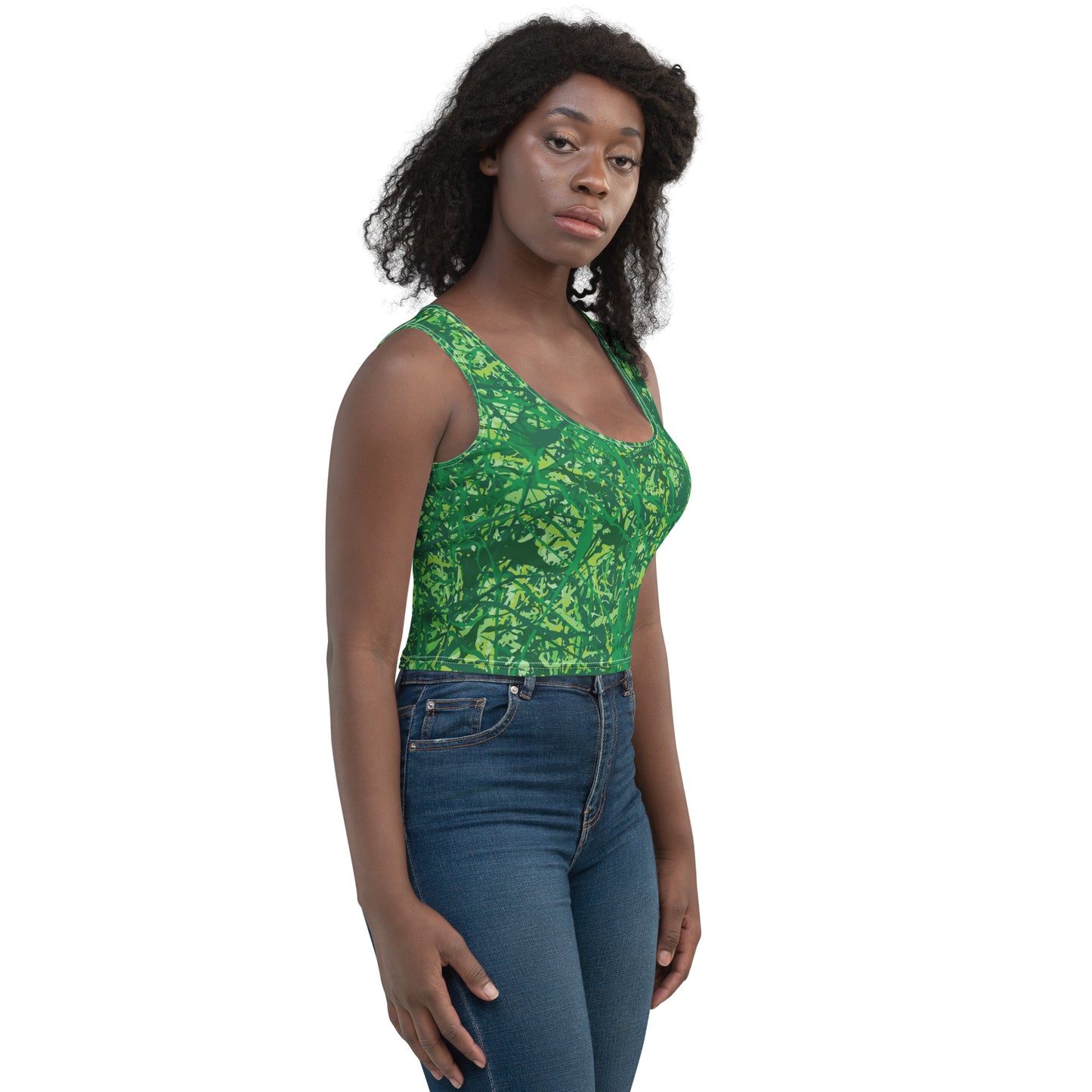 Women's Crop Top Green10 Plex