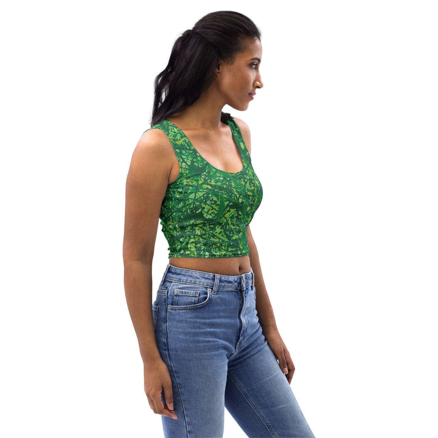 Women's Crop Top Green10 Plex