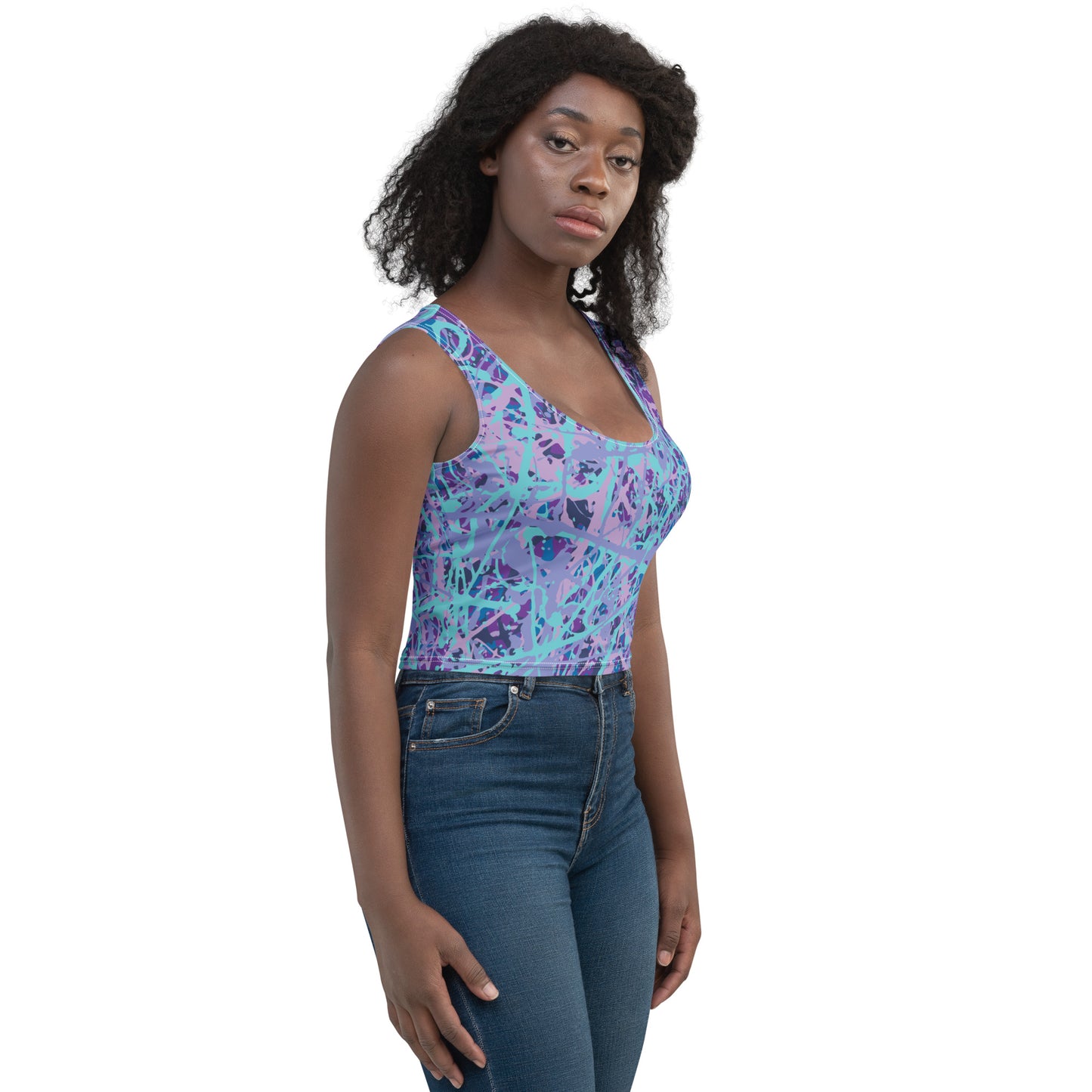 Women's Crop Top IcePurple8 Plex