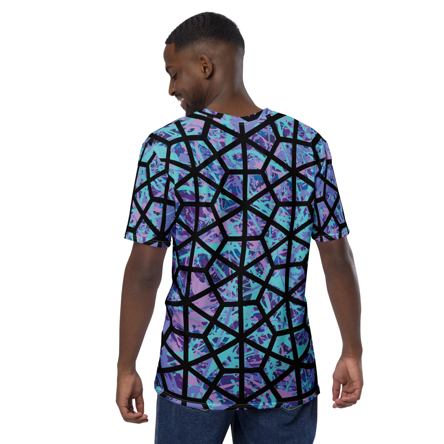Men's T-Shirt IcePurple8 Plex Deltiod TriHex