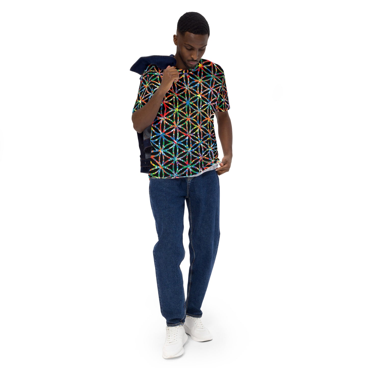 Men's T-Shirt Plex1-10 Flower of Life-I