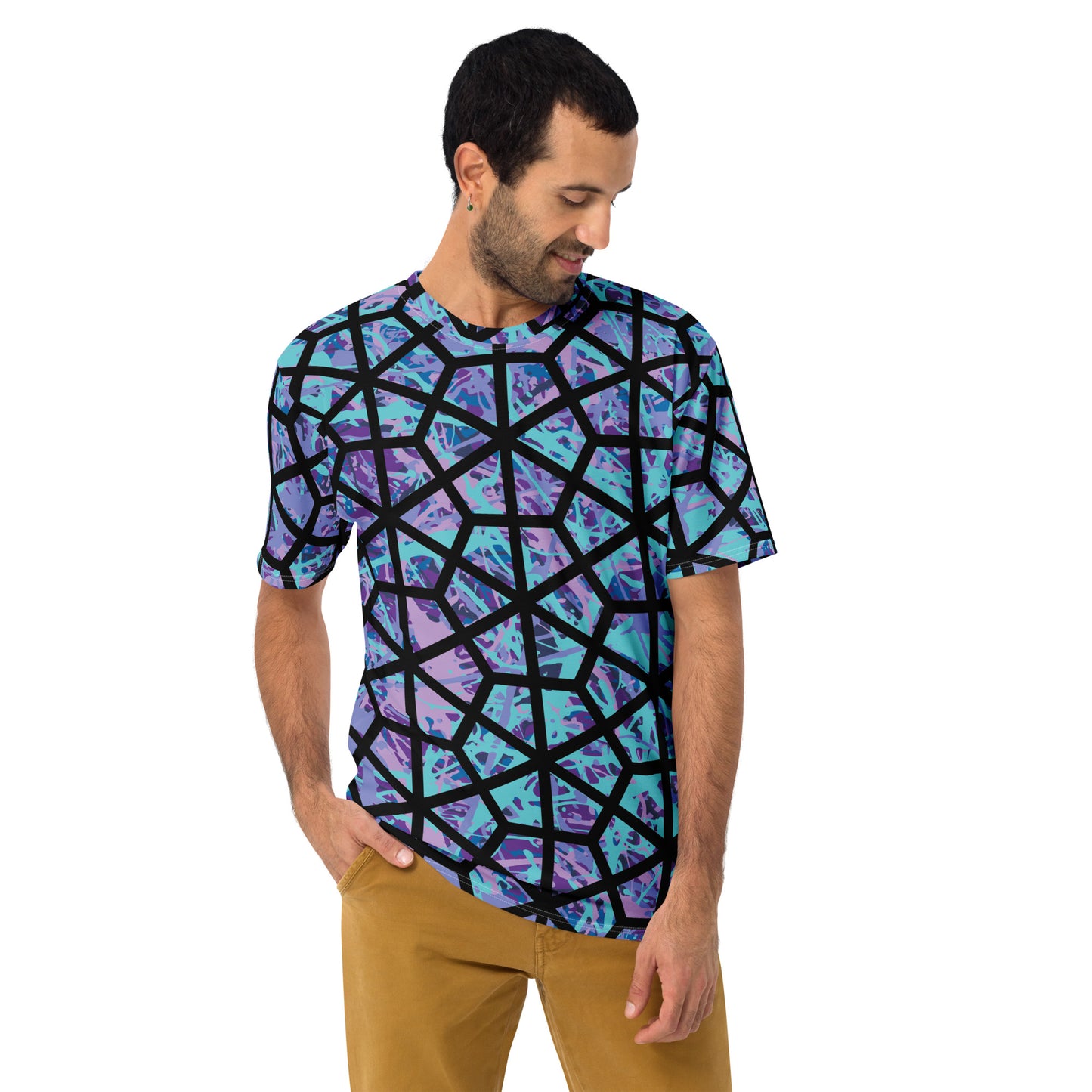 Men's T-Shirt IcePurple8 Plex Deltiod TriHex