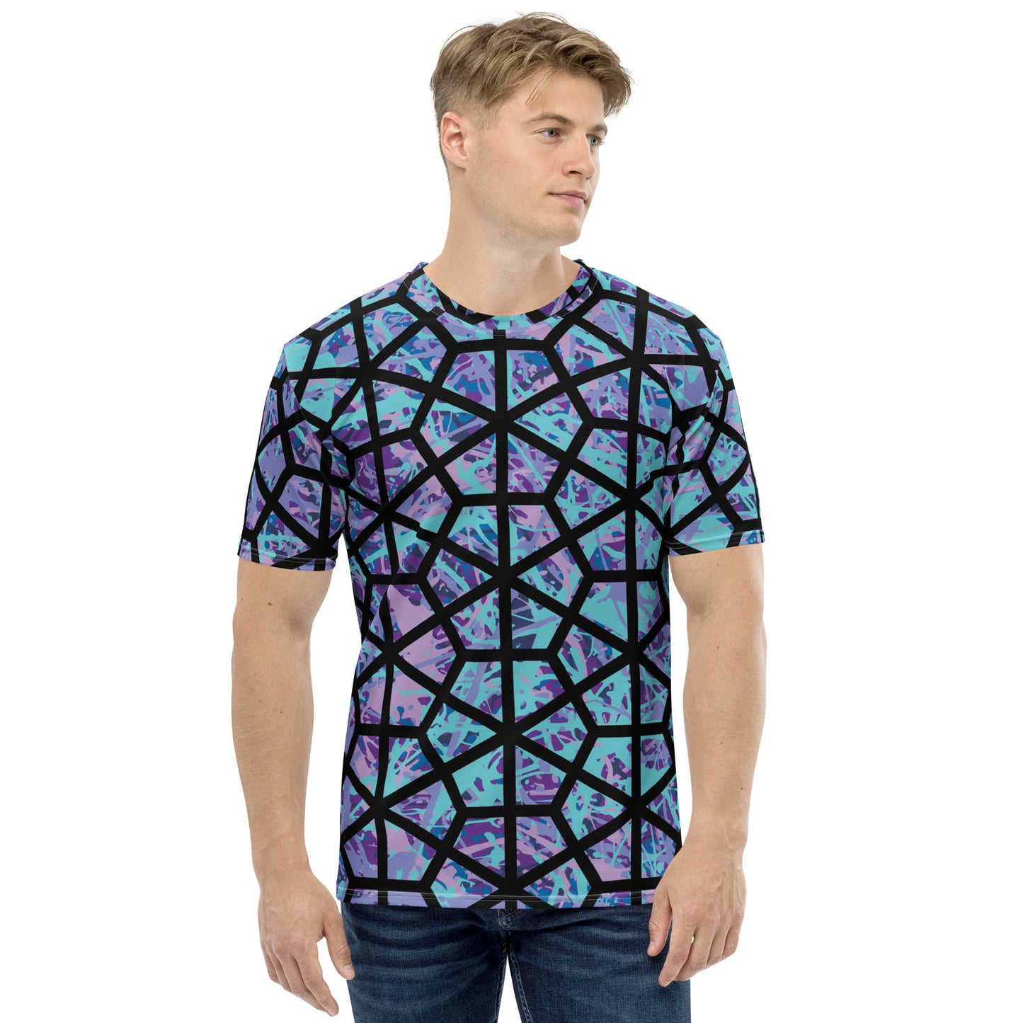 Men's T-Shirt IcePurple8 Plex Deltiod TriHex
