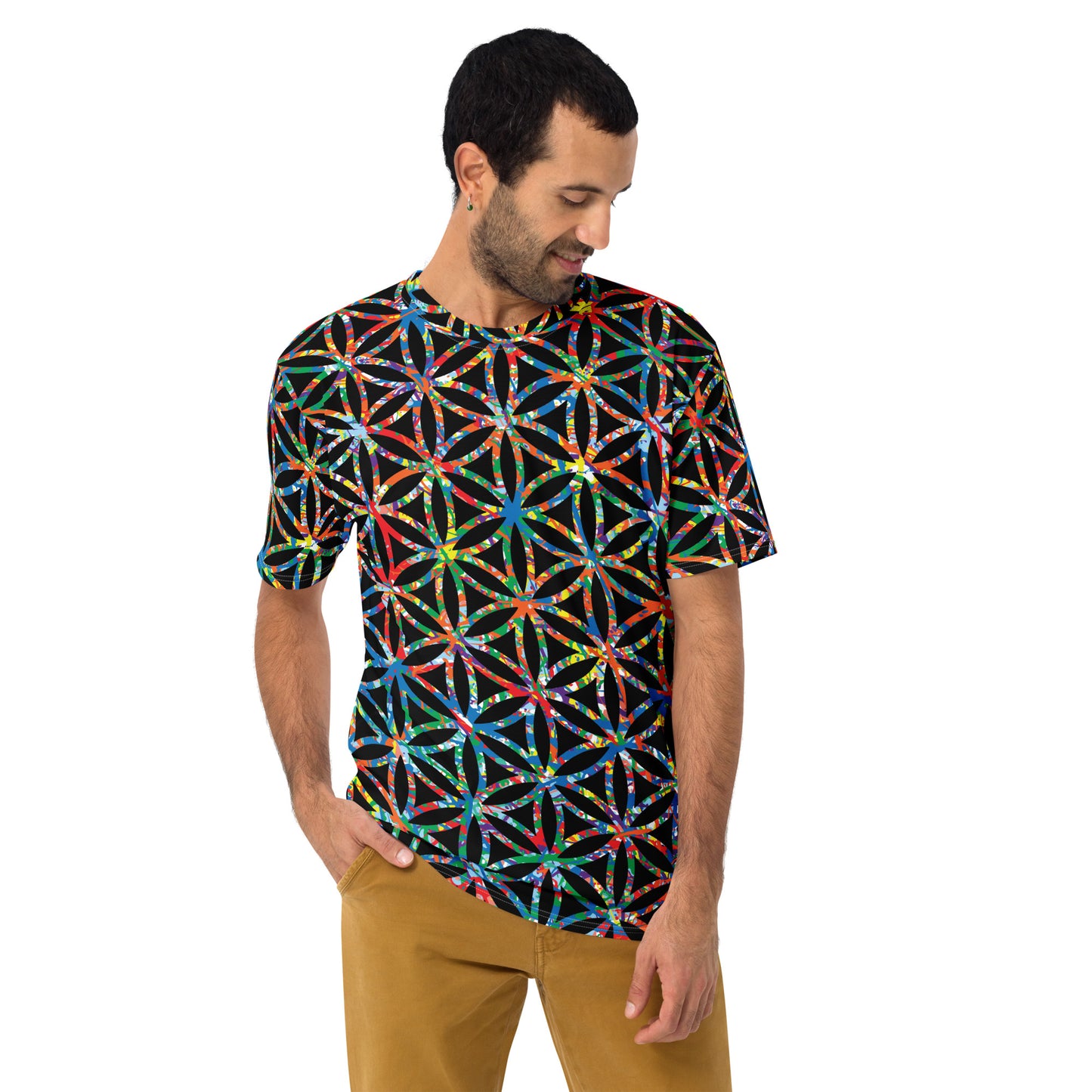 Men's T-Shirt Plex1-10 Flower of Life-I