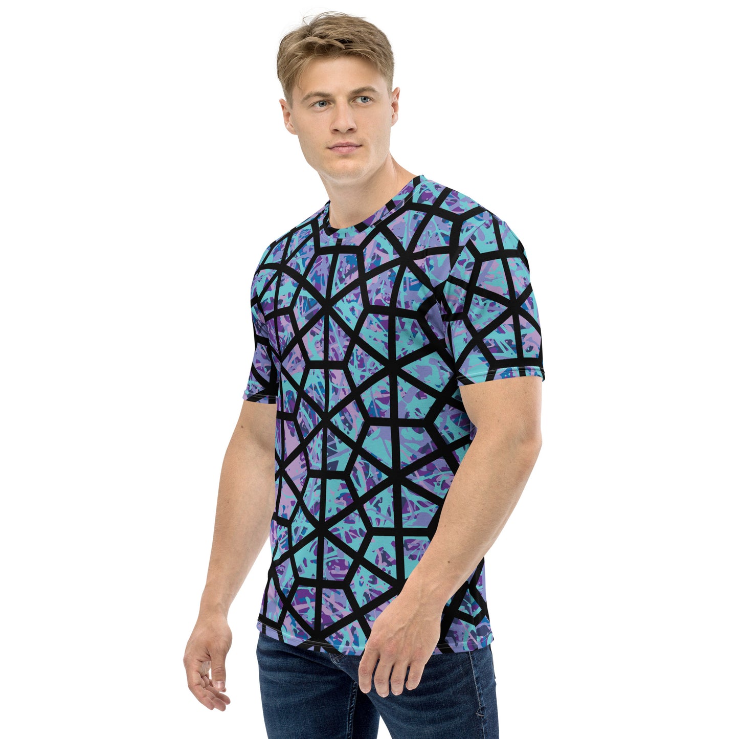Men's T-Shirt IcePurple8 Plex Deltiod TriHex
