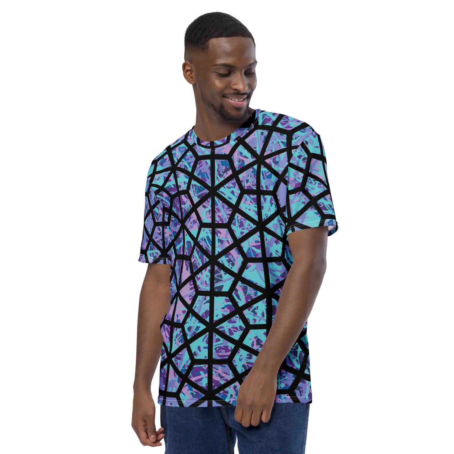 Men's T-Shirt IcePurple8 Plex Deltiod TriHex