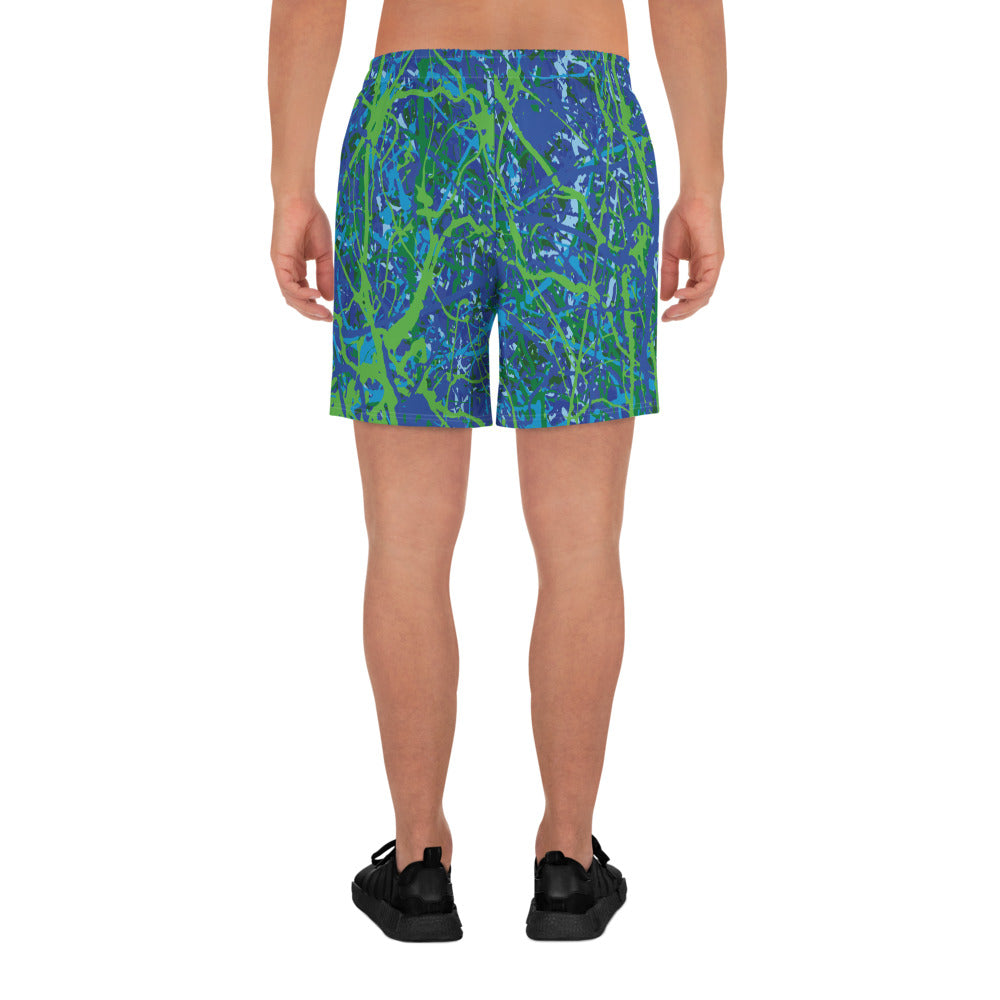 Men's Athletic Shorts BlueGreen8 Plex