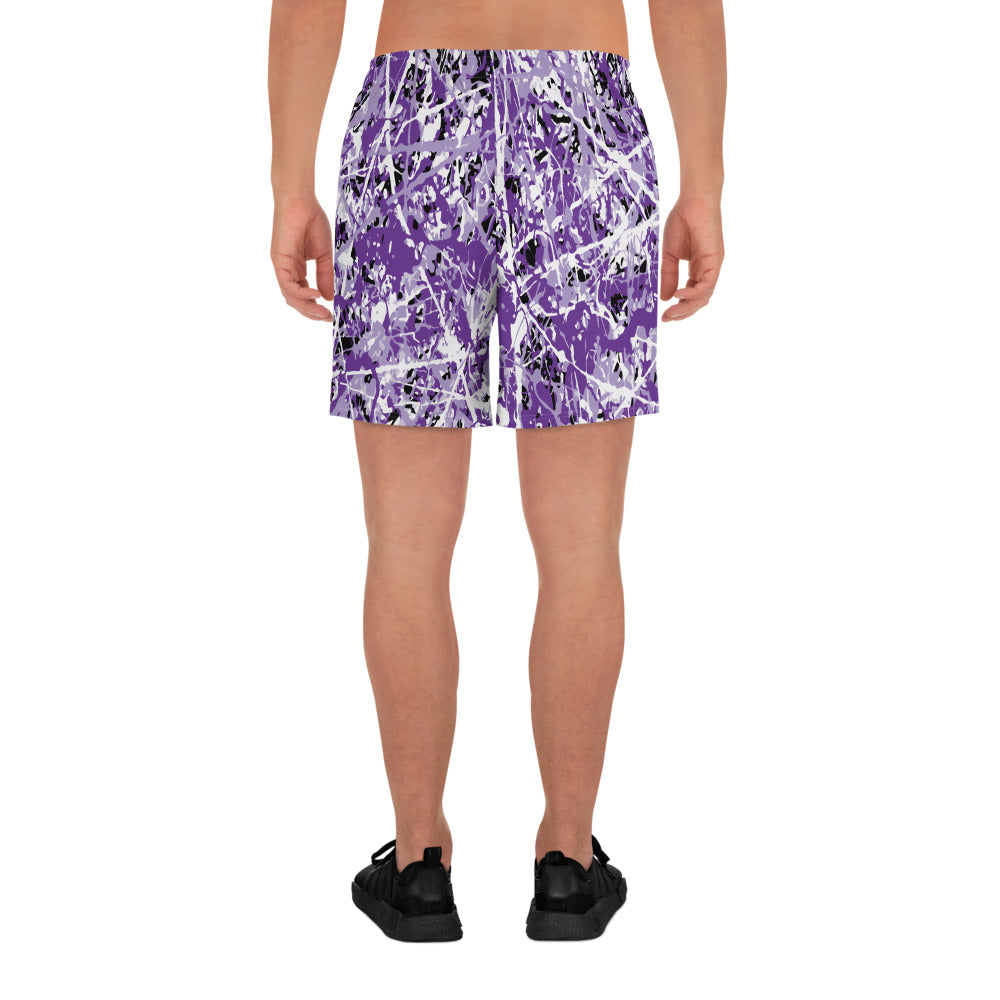 Men's Athletic Shorts Purple5 Plex