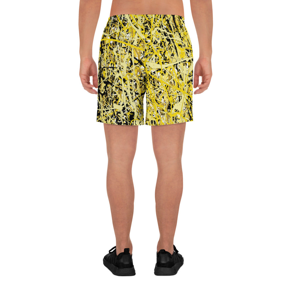 Men's Athletic Shorts Yellow10 Plex