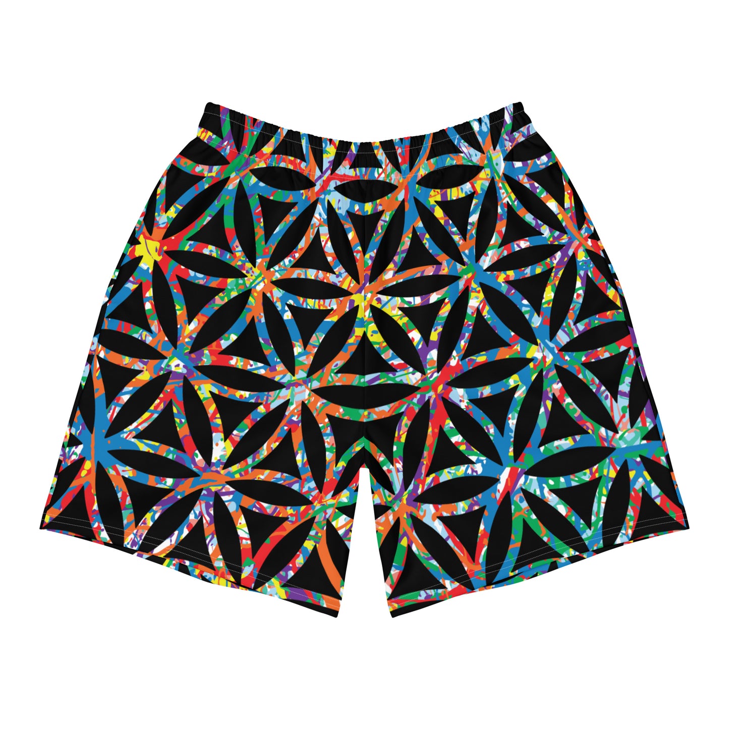 Men's Athletic Shorts Plex1-10 Flower of Life-I