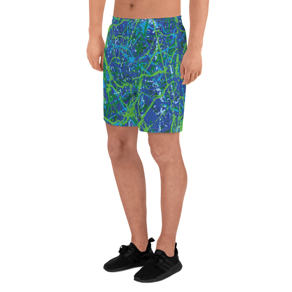 Men's Athletic Shorts BlueGreen8 Plex