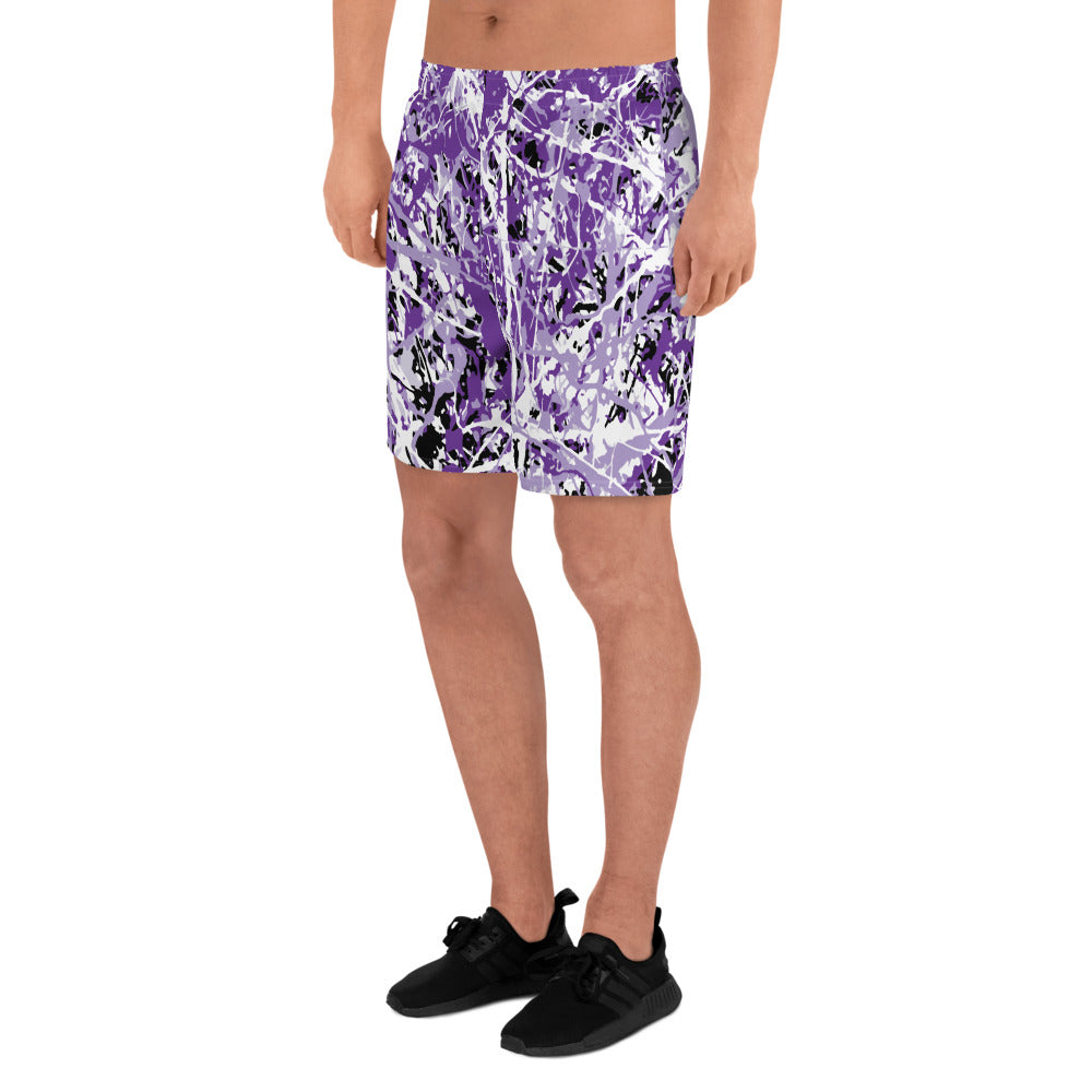 Men's Athletic Shorts Purple5 Plex