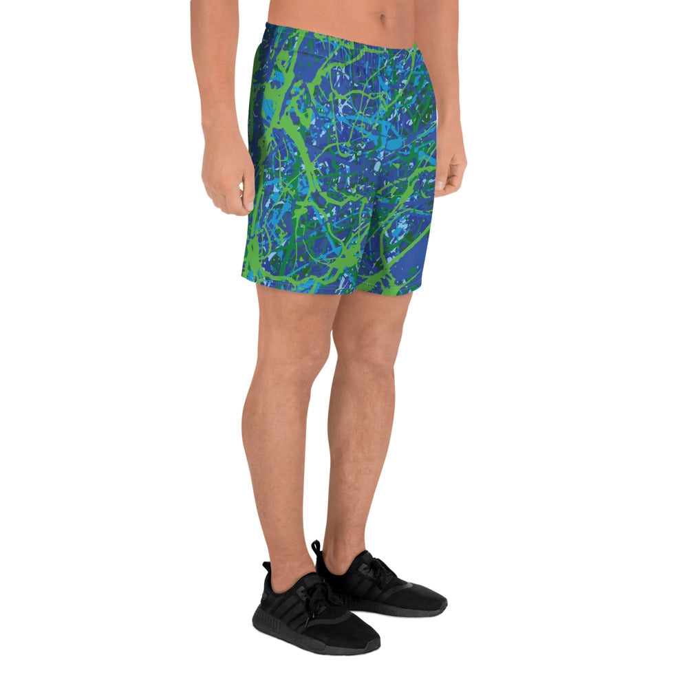 Men's Athletic Shorts BlueGreen8 Plex