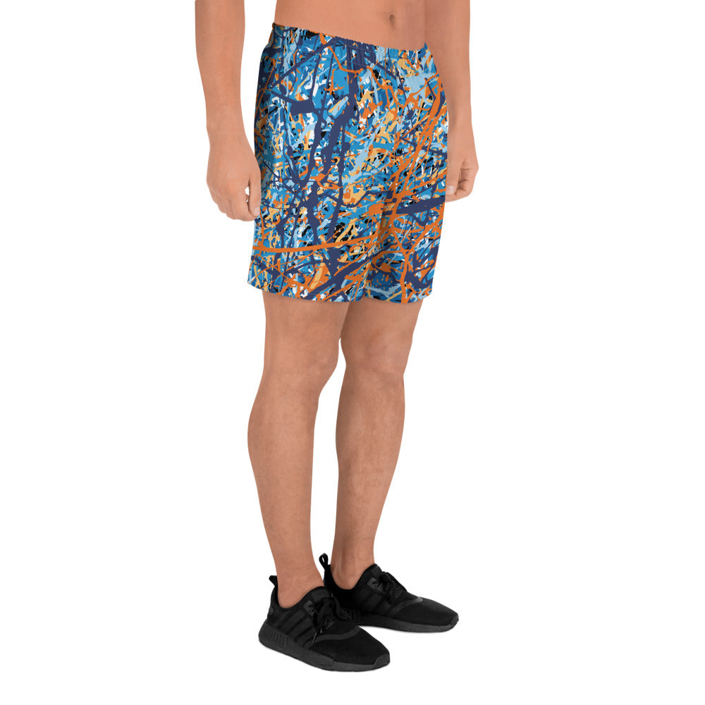 Men's Athletic Shorts BlueOrange8 Plex