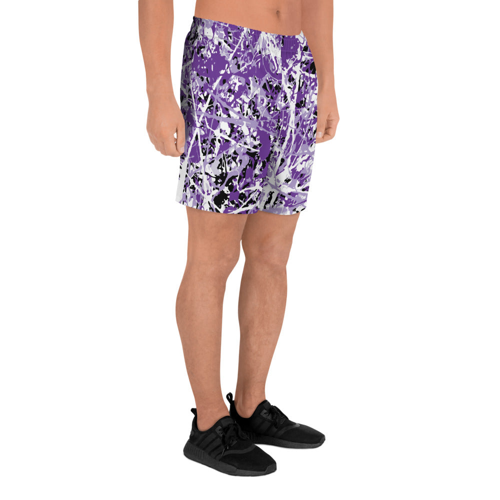 Men's Athletic Shorts Purple5 Plex