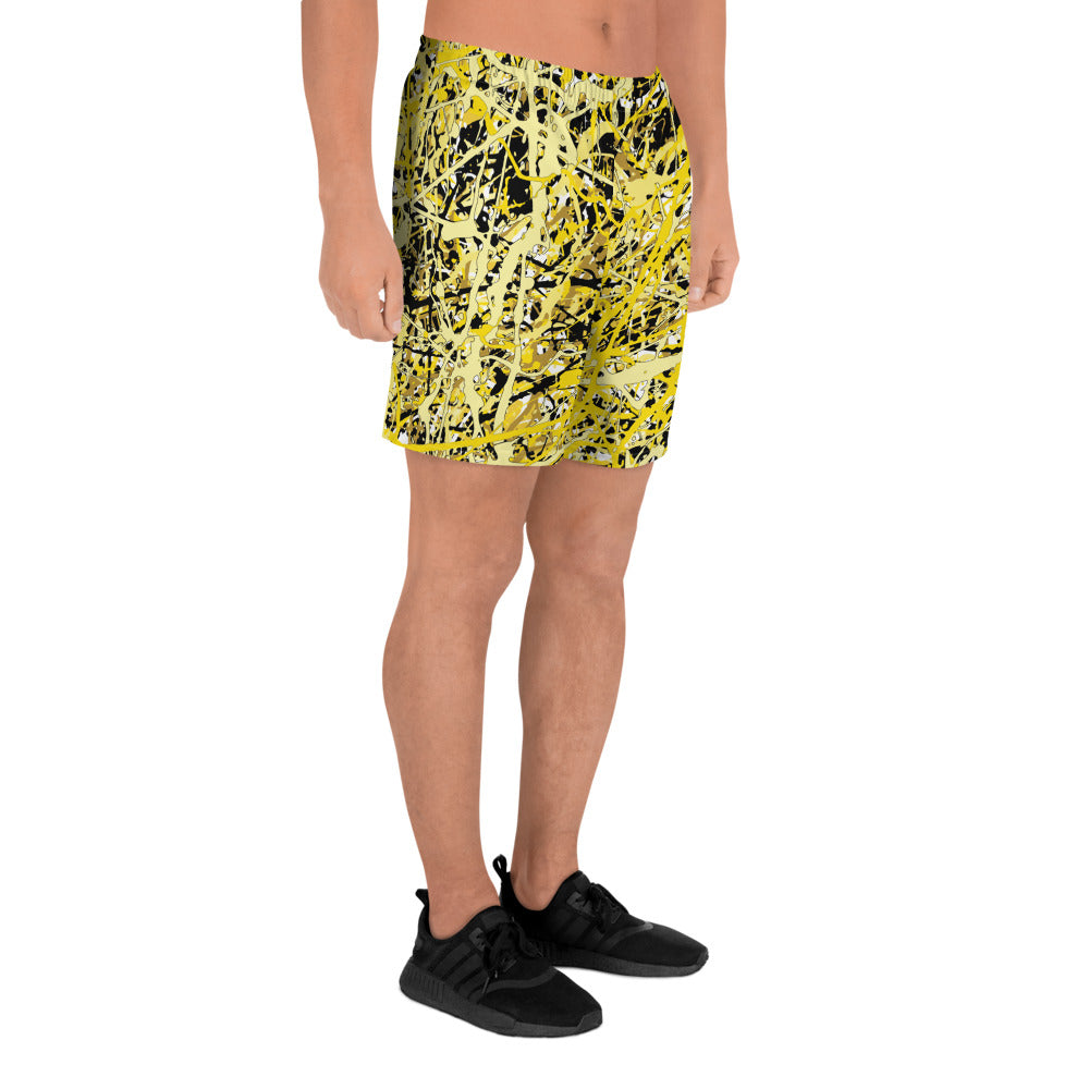 Men's Athletic Shorts Yellow10 Plex