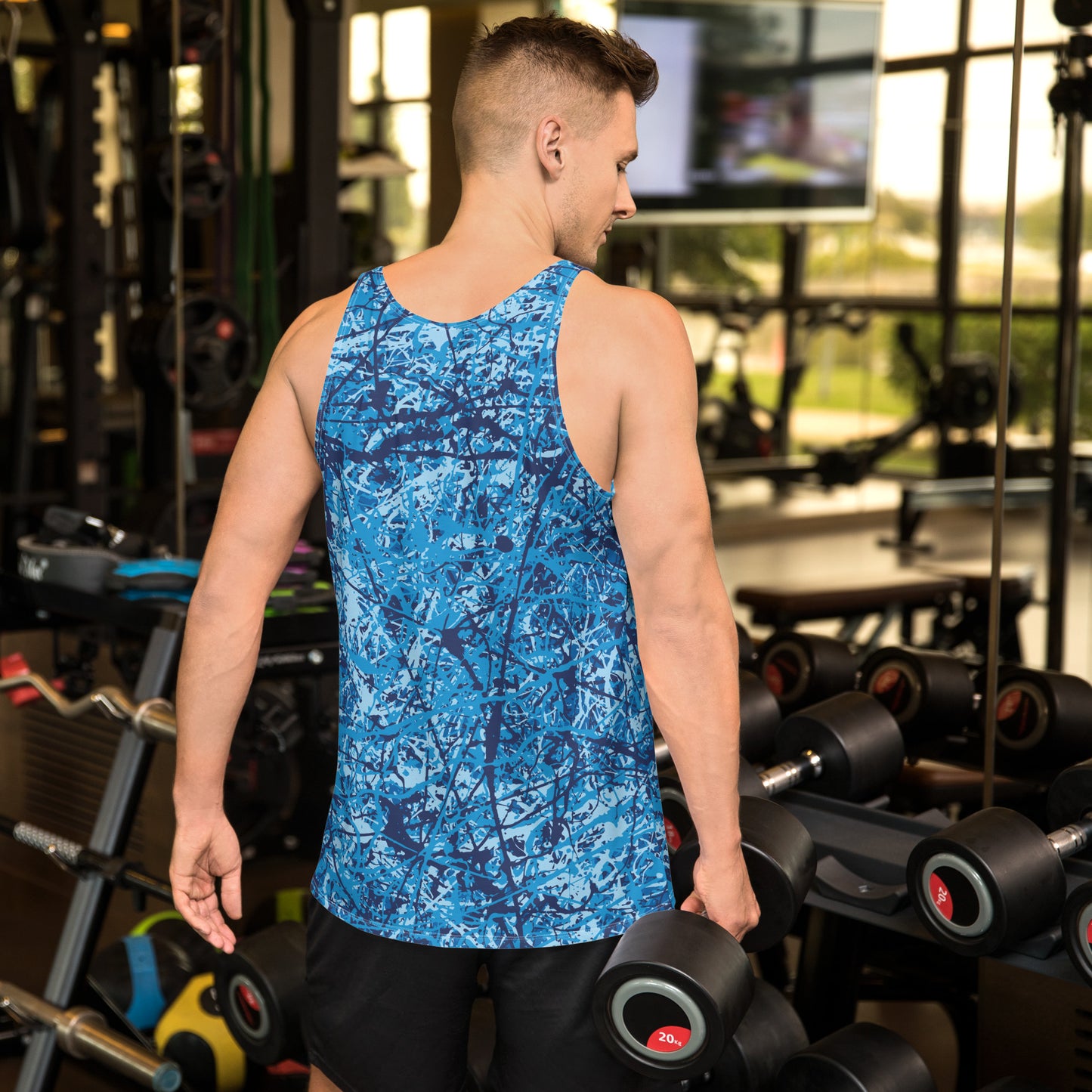 Men's Tank Top Blue10 Plex