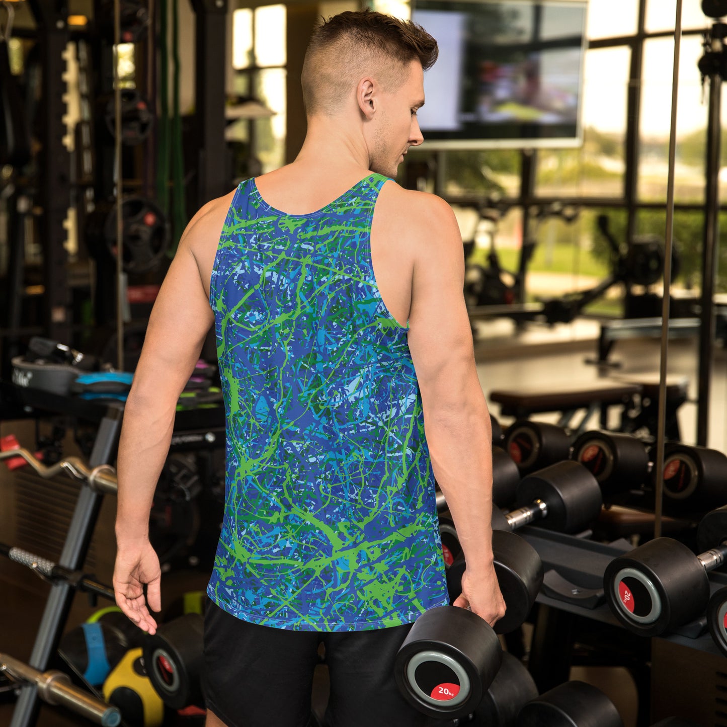 Men's Tank Top BlueGreen8 Plex