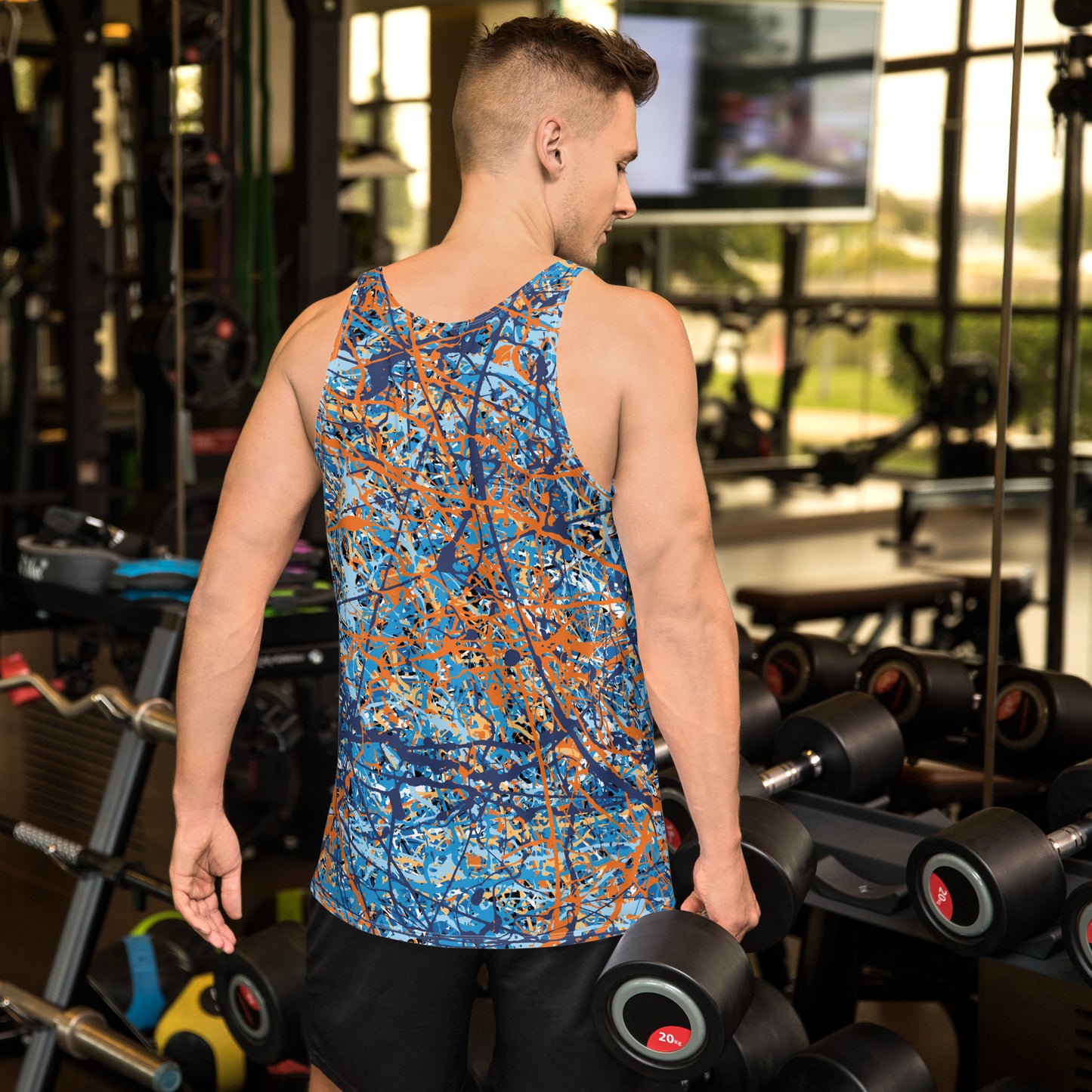 Men's Tank Top BlueOrange8 Plex