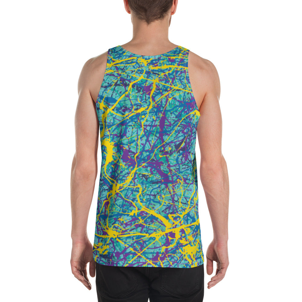 Men's Tank Top BlueYellow7 Plex