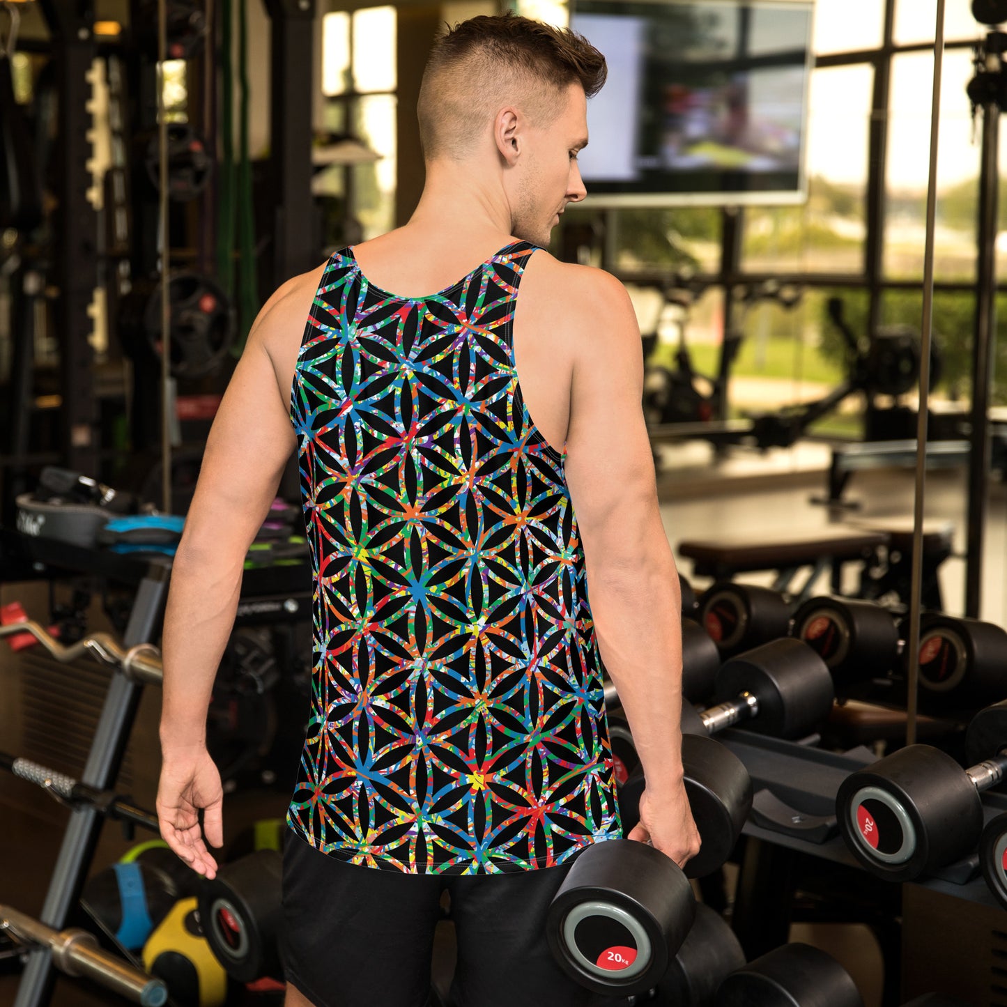 Men's Tank Top Plex1-10 Flower of Life-I