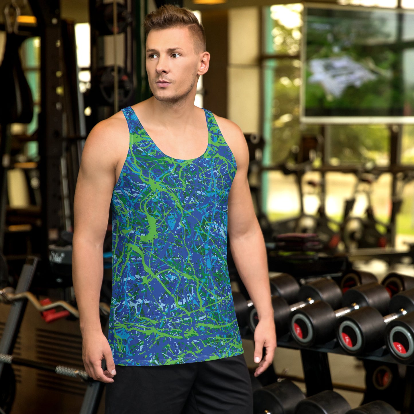 Men's Tank Top BlueGreen8 Plex