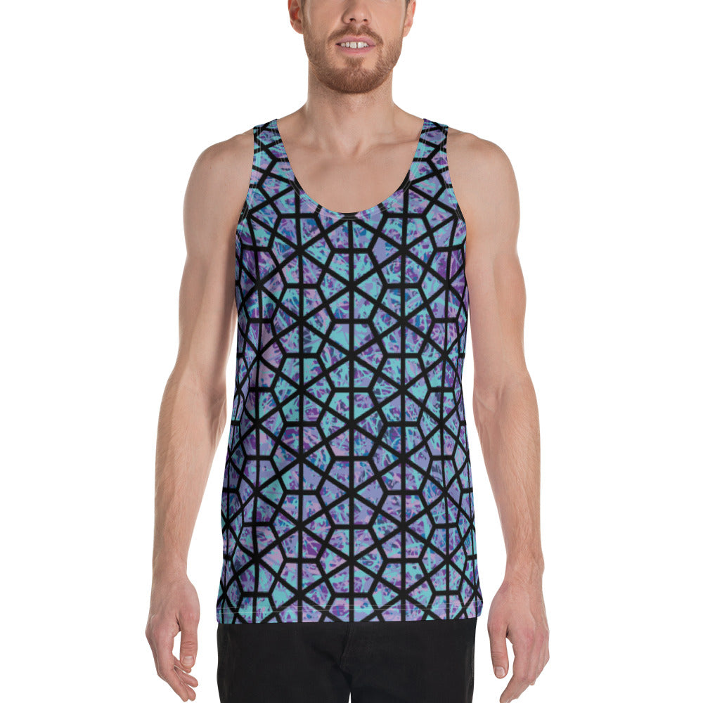 Men's Tank Top IcePurple8 Plex Deltiod TriHex