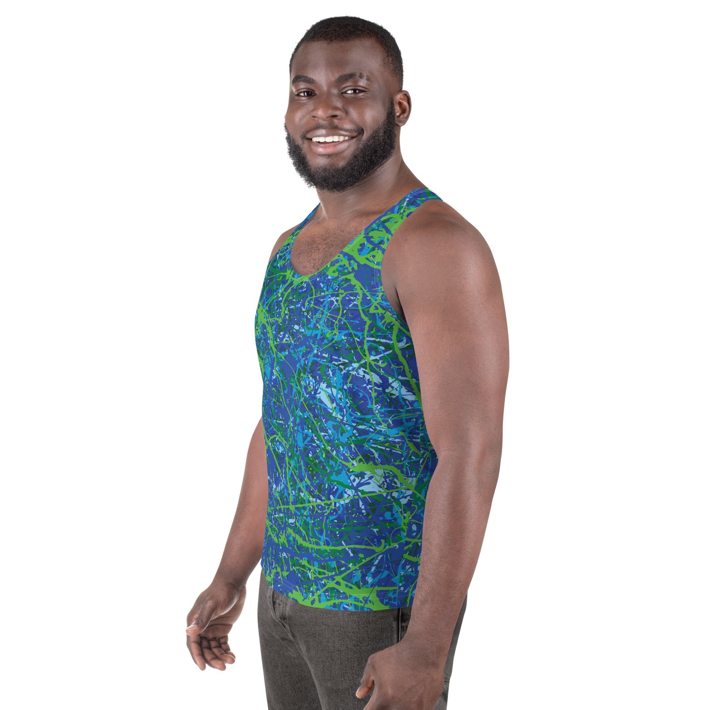 Men's Tank Top BlueGreen8 Plex