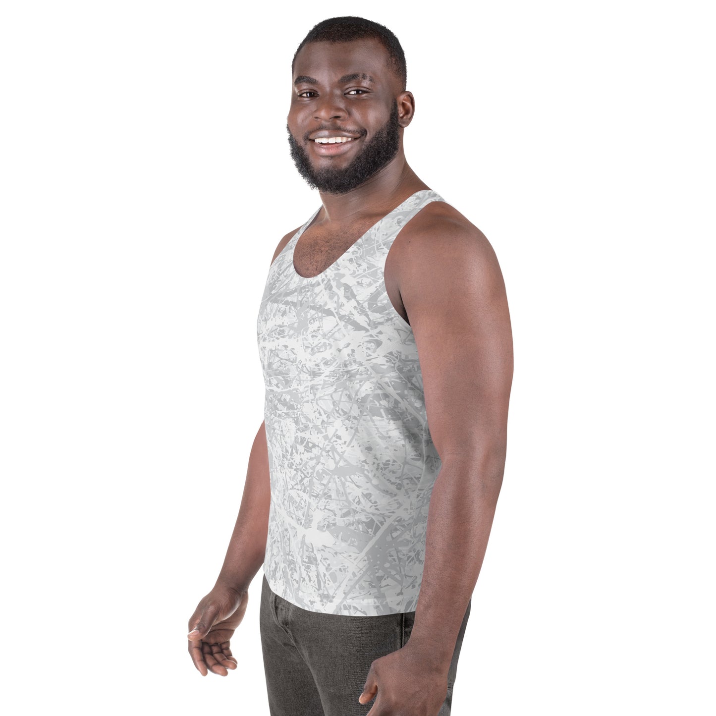 Men's Tank Top Light White10 Plex