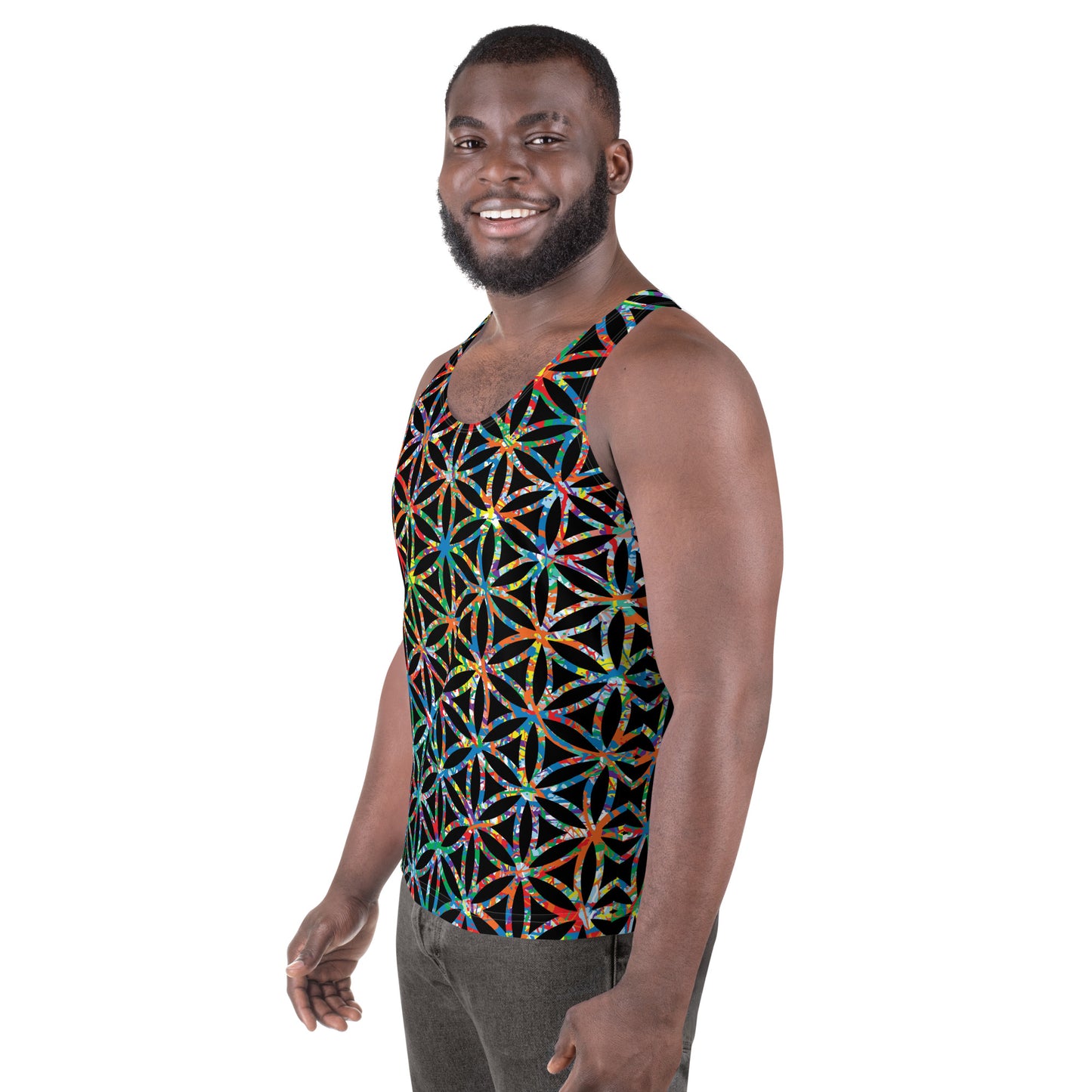 Men's Tank Top Plex1-10 Flower of Life-I
