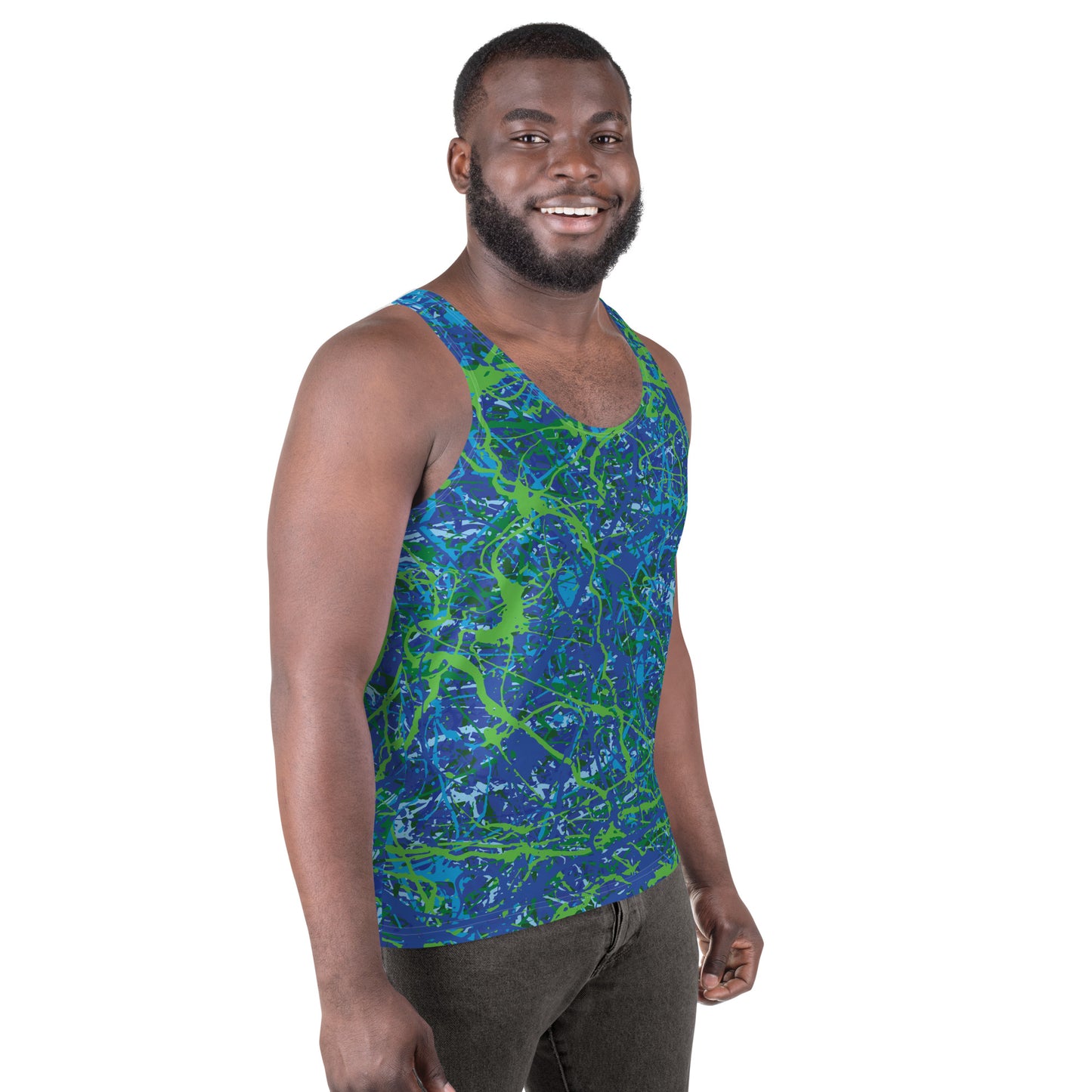 Men's Tank Top BlueGreen8 Plex