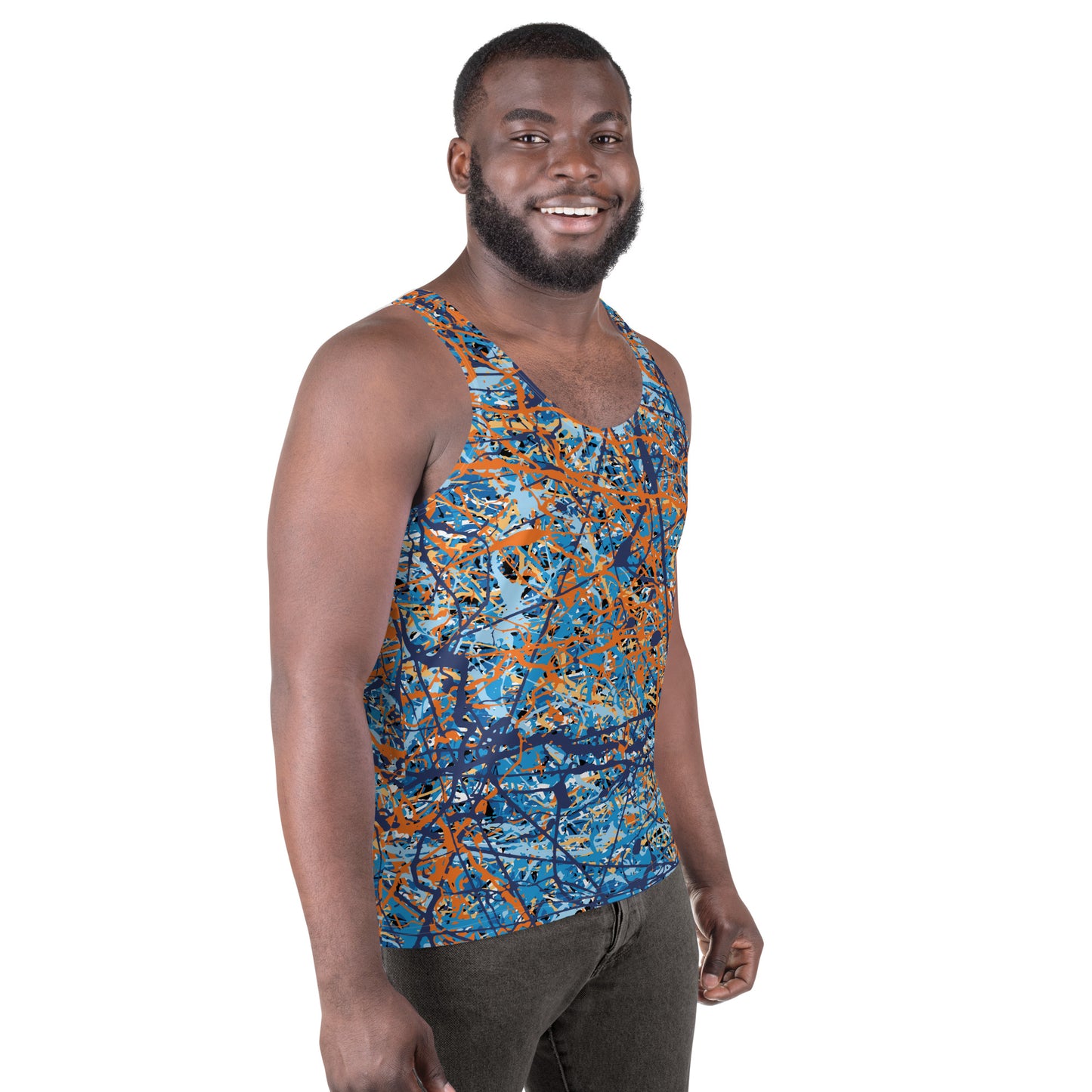 Men's Tank Top BlueOrange8 Plex