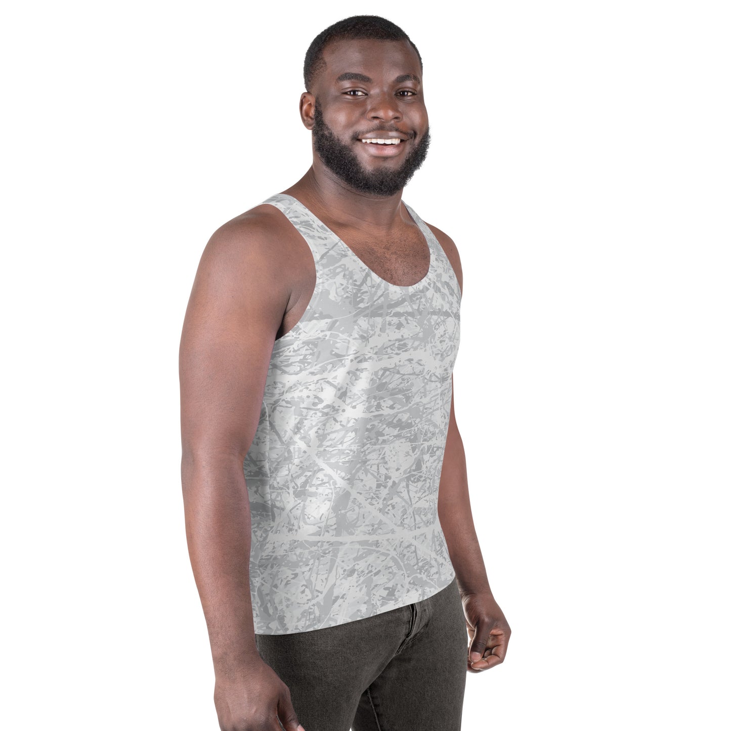 Men's Tank Top Light White10 Plex