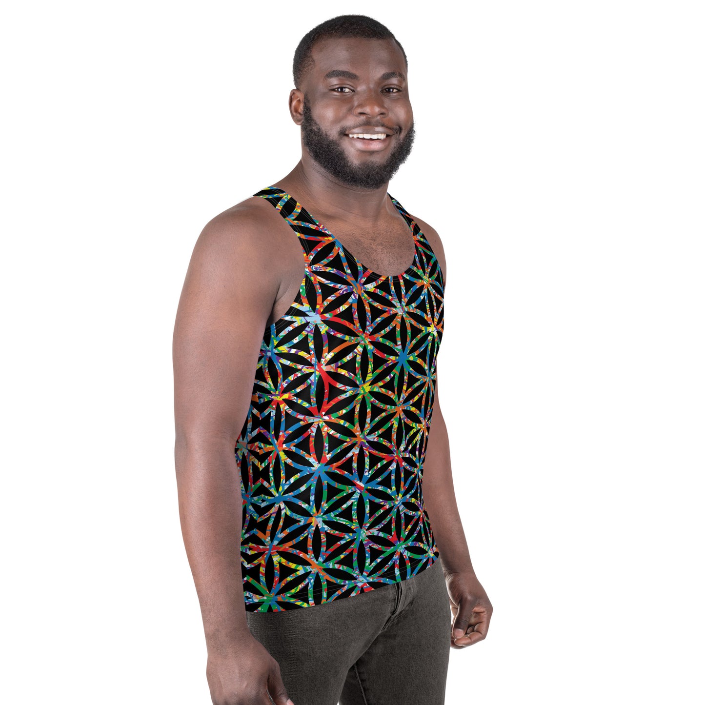 Men's Tank Top Plex1-10 Flower of Life-I