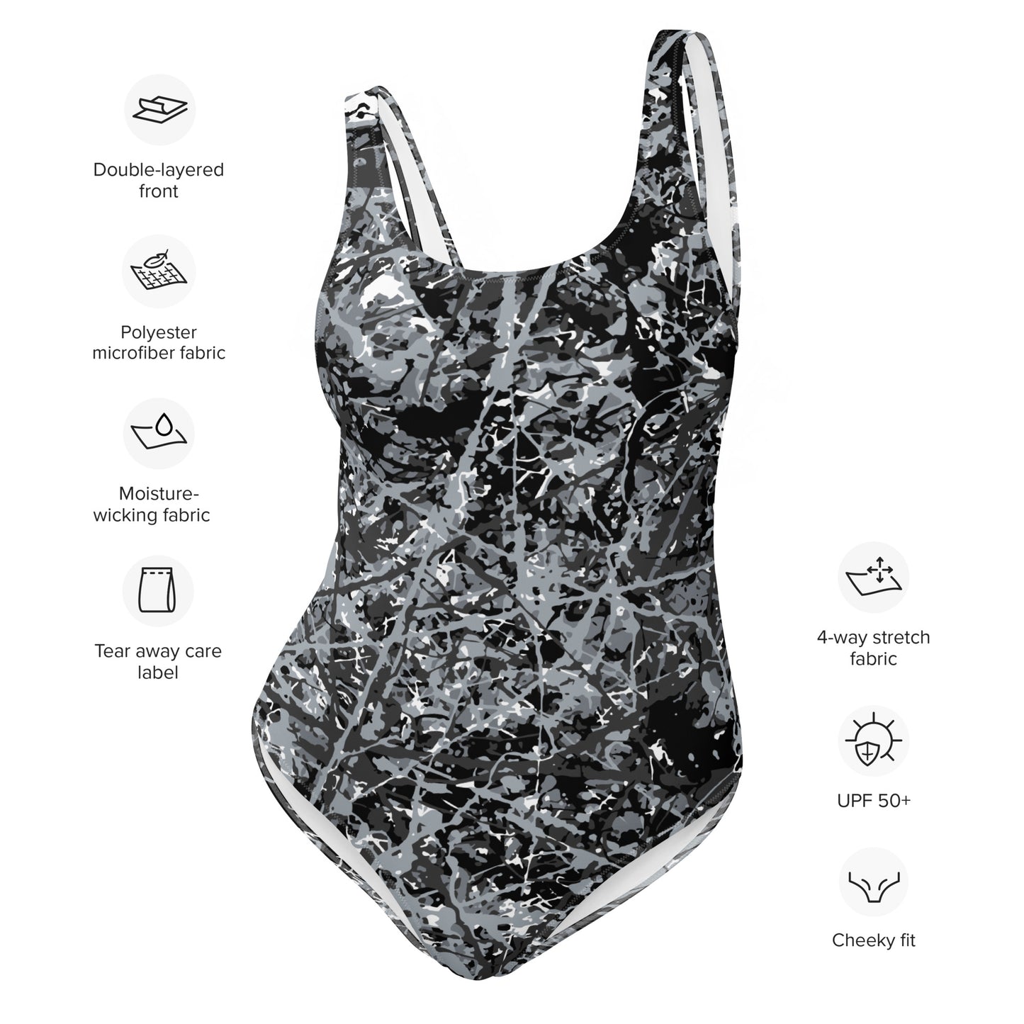 Women's One-Piece Swimsuit Steel10 Plex