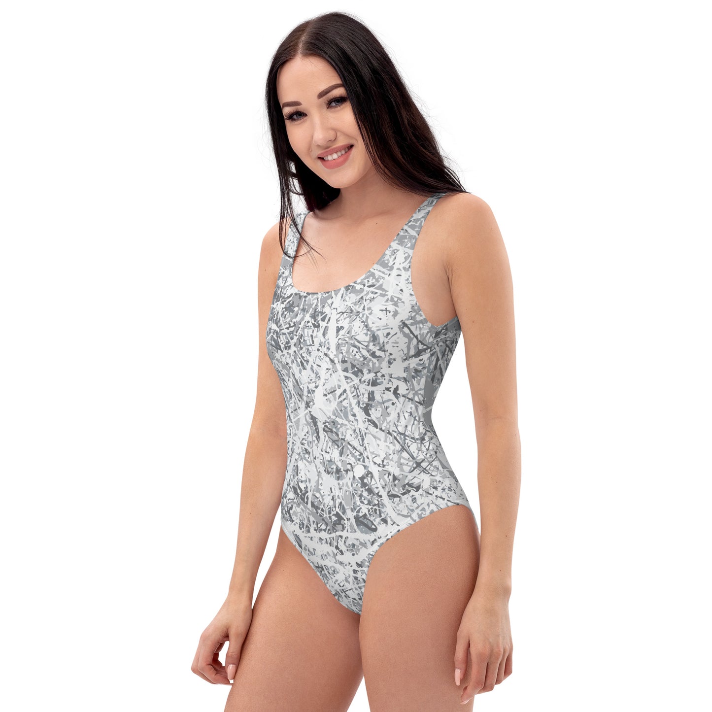 Women's One-Piece Swimsuit White10 Plex